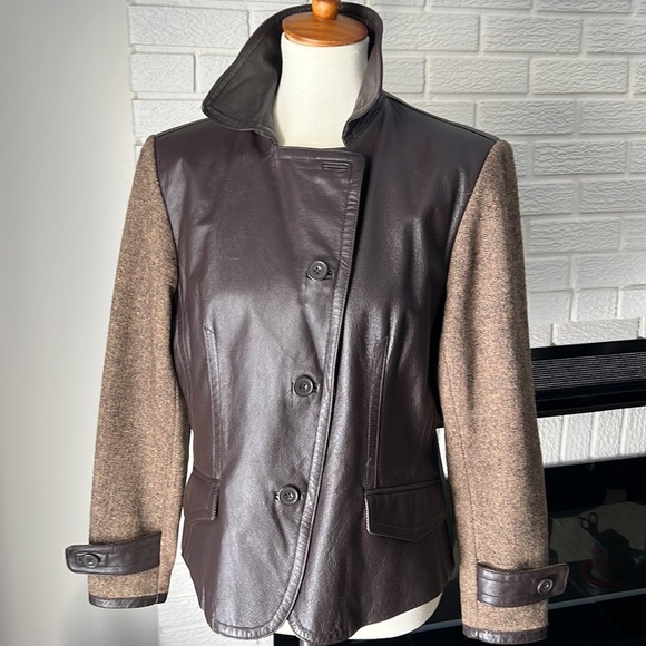 Nygard collection, equestrian style tweed and leather lined jacket - Picture 11 of 14